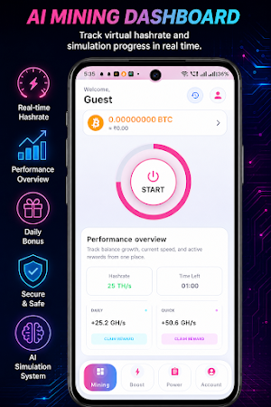 BTCHash AI Miner Sim Screenshot 0