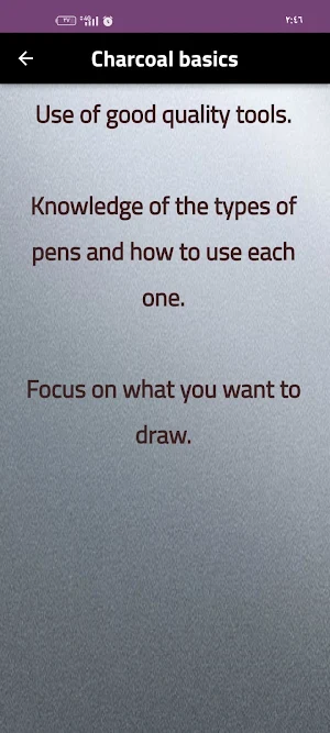 Charcoal drawing tutorial Screenshot 2
