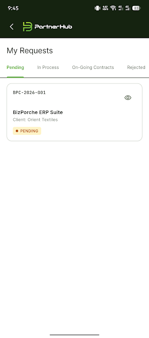 BizPorche Partner Hub Screenshot 2
