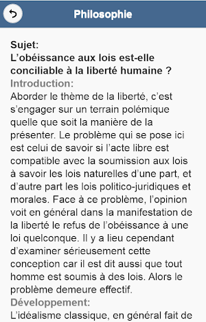 Philosophie - Sujets Corrigés Screenshot 2