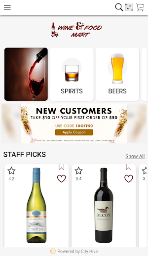 Wine & Food Mart Screenshot 1