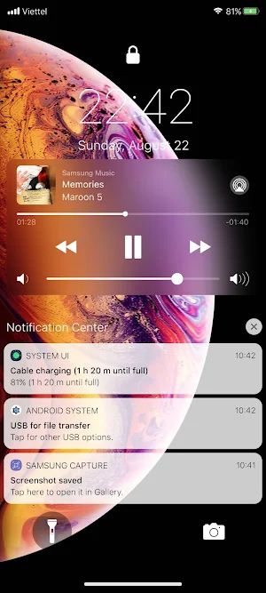 Lock Screen iOS 15 Screenshot 0