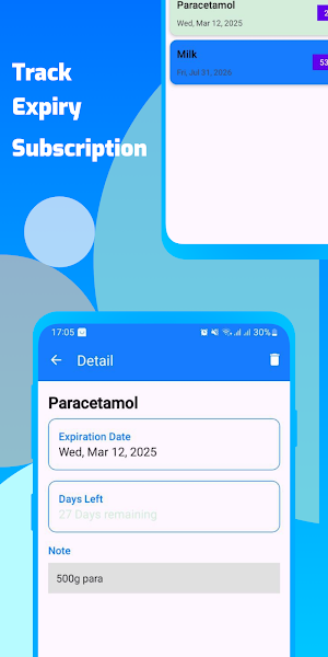 Track Expiry & Subscription Screenshot 0