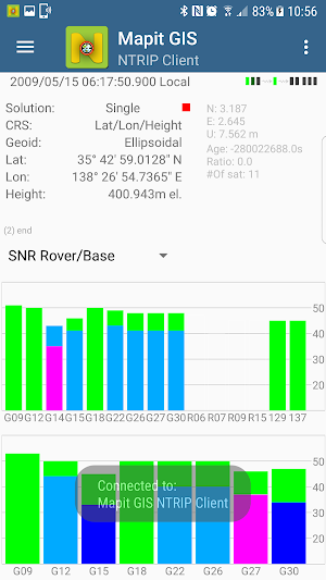 Mapit GIS - NTRIP Client Screenshot 1