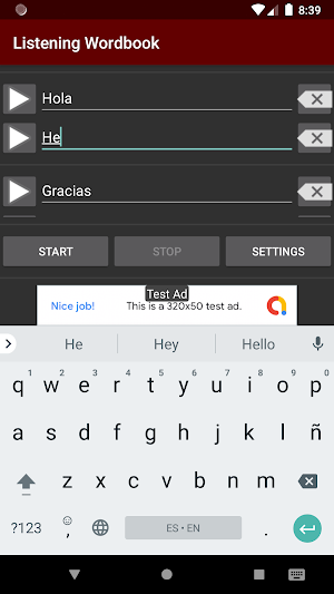 Listening Wordbook Screenshot 1