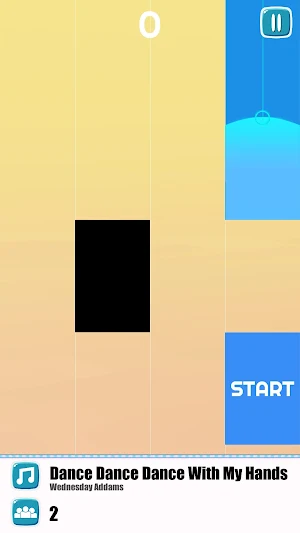 Wednesday Music Tiles Game Screenshot 1