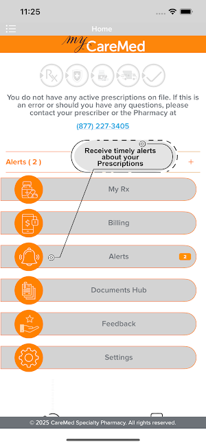 myCareMed Patient App Screenshot 1