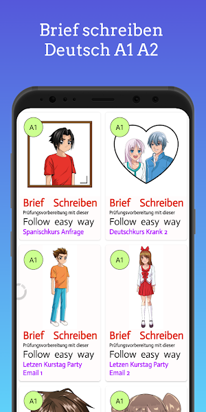 Brief schreiben Deutsch A1A2 Screenshot 1