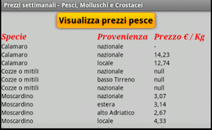 Pesce Quotazioni Screenshot 2