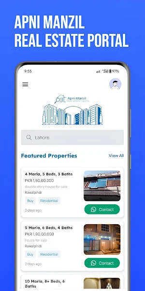 ApniManzil - Real Estate App Screenshot 0