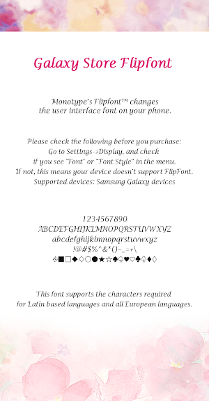 ZF Floral™ Latin Flipfont Screenshot 3