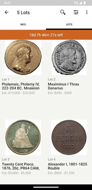HJB Auctions Screenshot 2