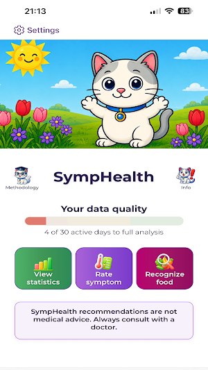 SympHealth: Food & Symptoms Screenshot 0