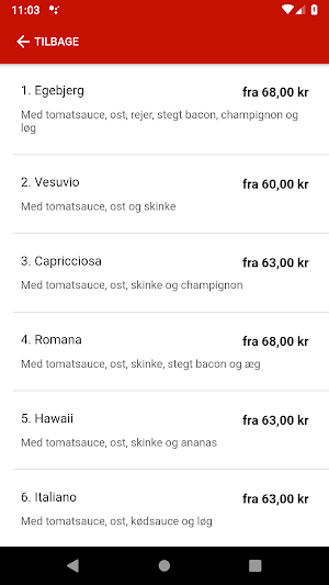 Egebjerg Pizzeria Ballerup Screenshot 1