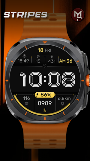STRIPES - Digital watch face Screenshot 3