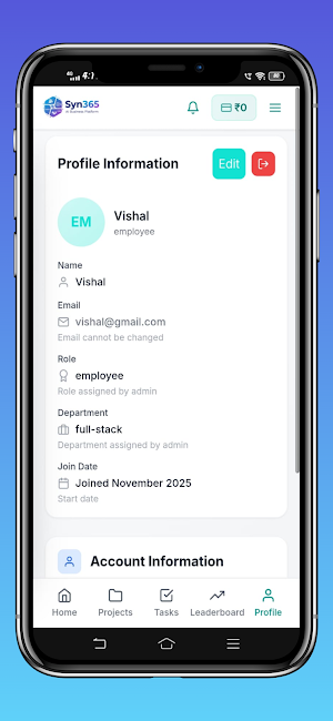 Syn365 Employee Screenshot 3