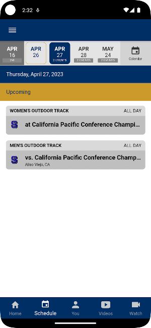 UC Merced Athletics Screenshot 1