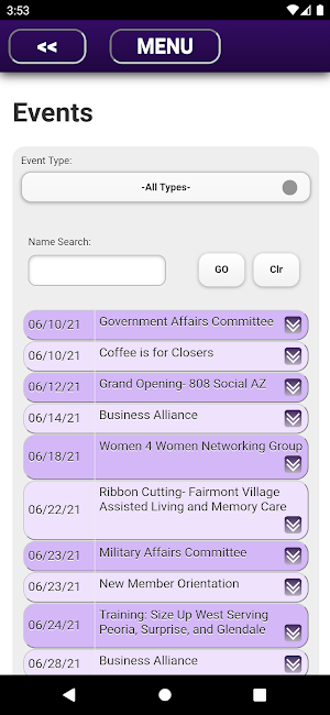 Peoria Chamber of Commerce Screenshot 1