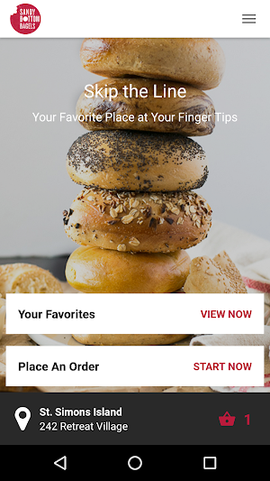 Sandy Bottom Bagels Screenshot 1
