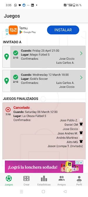 Mejengapp Screenshot 1