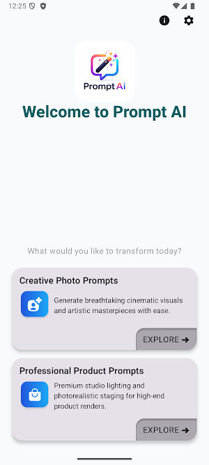 PromptAi - AI Prompt Generator Screenshot 0