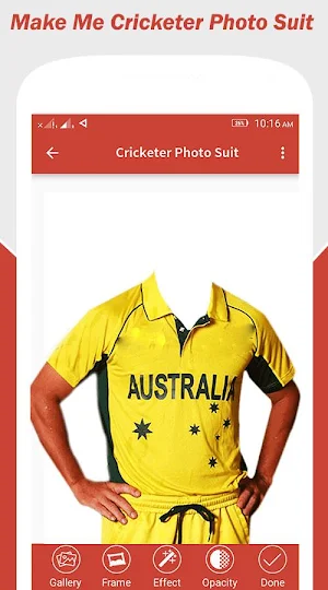 Cricket Photo Suit Screenshot 1