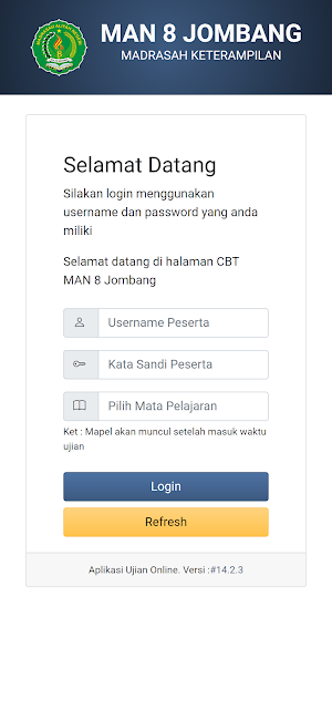 Exam Client MAN 8 Jombang Screenshot 0