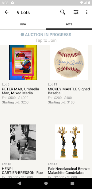 Blackwell Auctions Screenshot 2