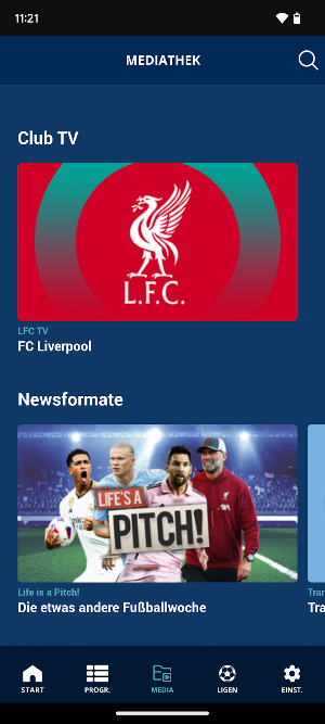 Sportdigital+ Live Fussball Screenshot 3