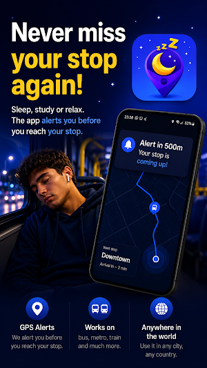 Never Miss Your Stop: GPS Screenshot 0
