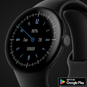 SlowW-Pixel One Hand Watchface Screenshot 0