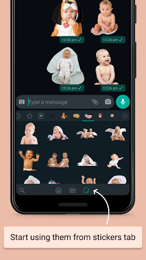 Baby Stickers for WA Screenshot 3