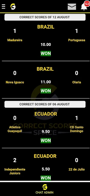 Correct Scores Space Screenshot 2