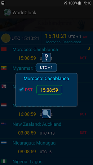 The  World Clock Screenshot 2