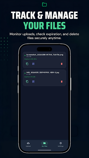 TickFile: Secure File Sharing Screenshot 2