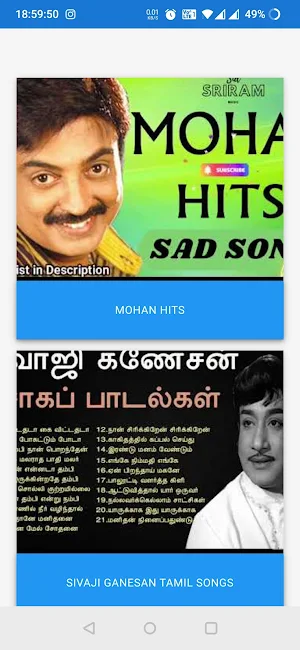 Tamil Songs Screenshot 1