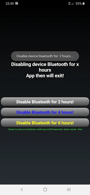 Disable Bluetooth On Device Utility tool Screenshot 3