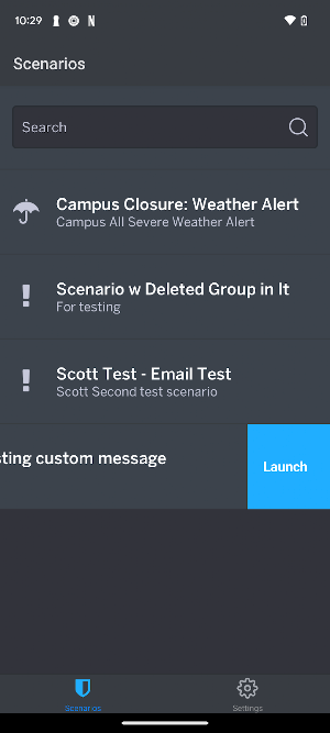 Scenarios Screenshot 2