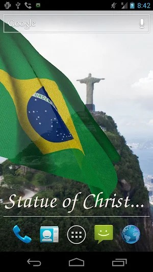 Brazil Flag Live Wallpaper Screenshot 2