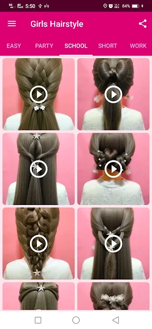Girls Hairstyle Step By Step Screenshot 2
