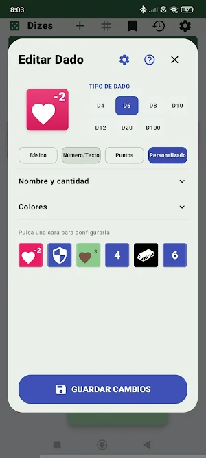 Dizes, Ultimate dice simulator Screenshot 3
