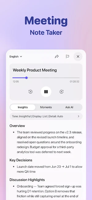 Tubewise: AI Note Taker Screenshot 2