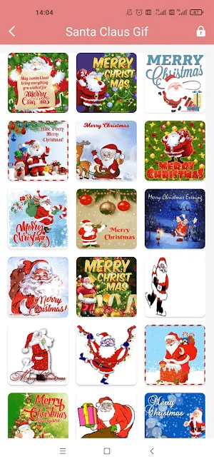 Santa Christmas Sticker & GIF Screenshot 0