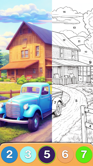 Farm Color By Number Screenshot 1