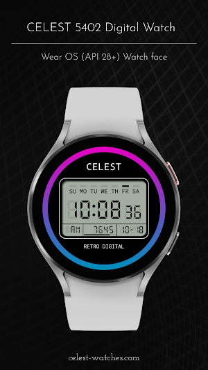 CELEST5402 Retro Digital Watch Screenshot 0