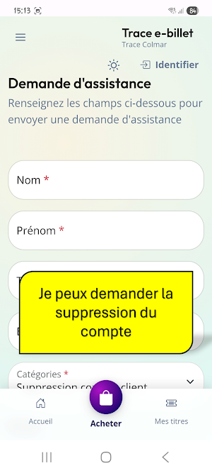 Trace e-billet Screenshot 0