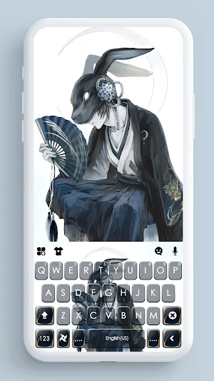Cool Anime Maskman Keyboard Background Screenshot 0