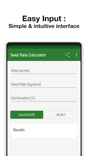Seed Rate Calculator Screenshot 0