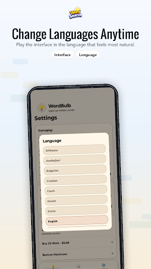 Word Search Game : WordBulb Screenshot 1