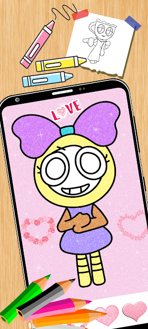 Coloring Book: Dandy's World Screenshot 2